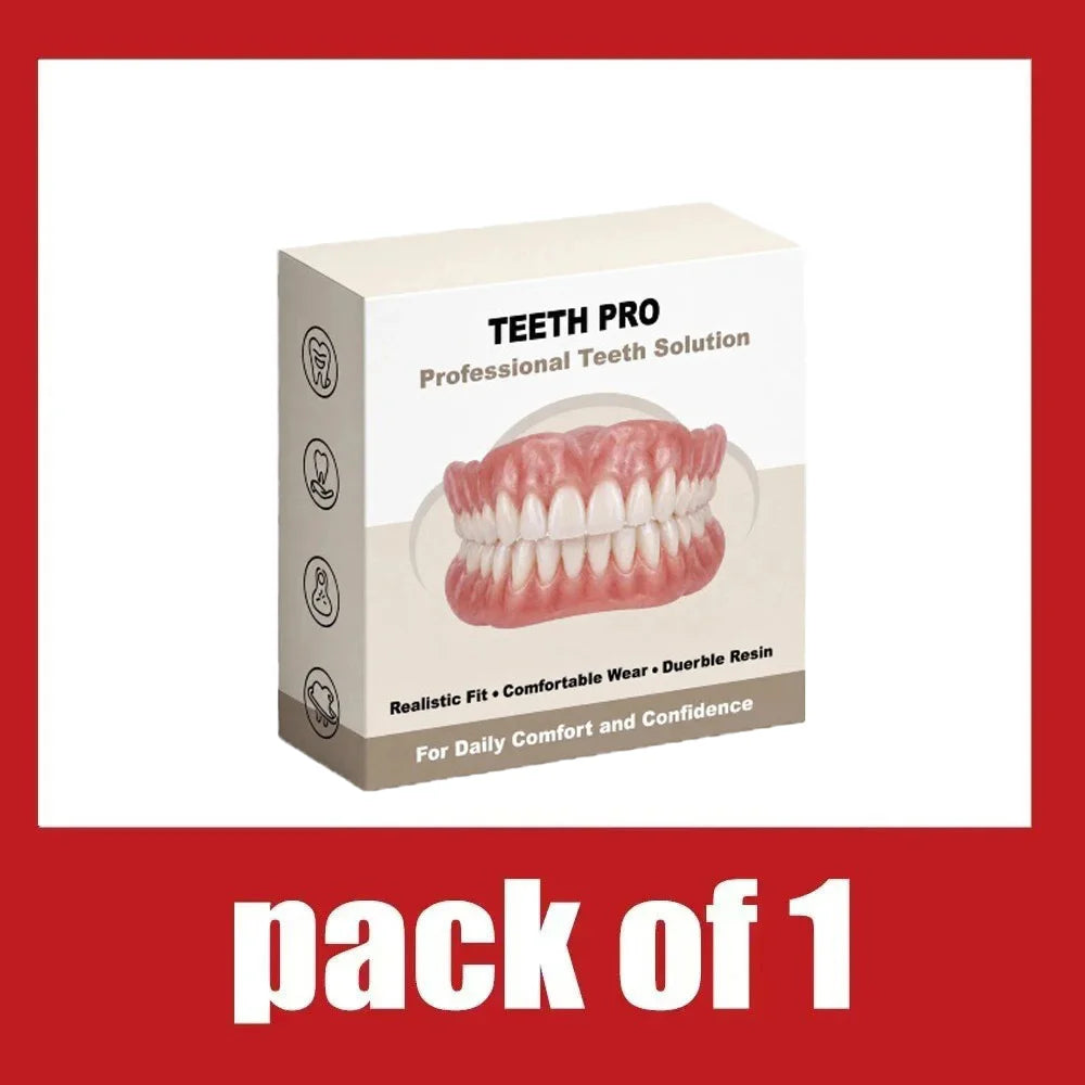 Instant Snap-On Smile Veneers for Realistic Natural Teeth Coverage