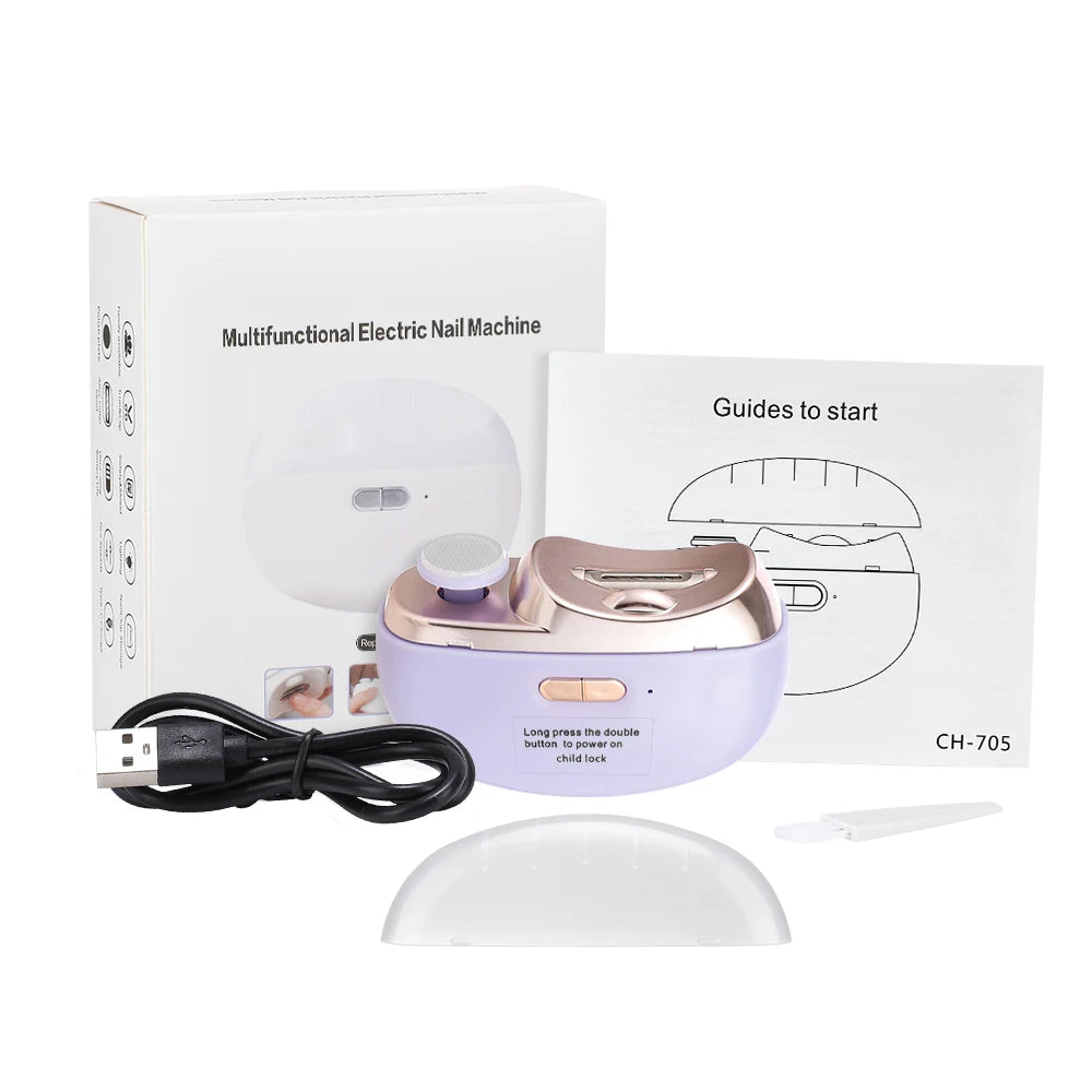 Automatic Electric Nail Trimmer with LED Light