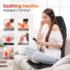 Full-Body Electric Heated Vibration Massage Chair Mat