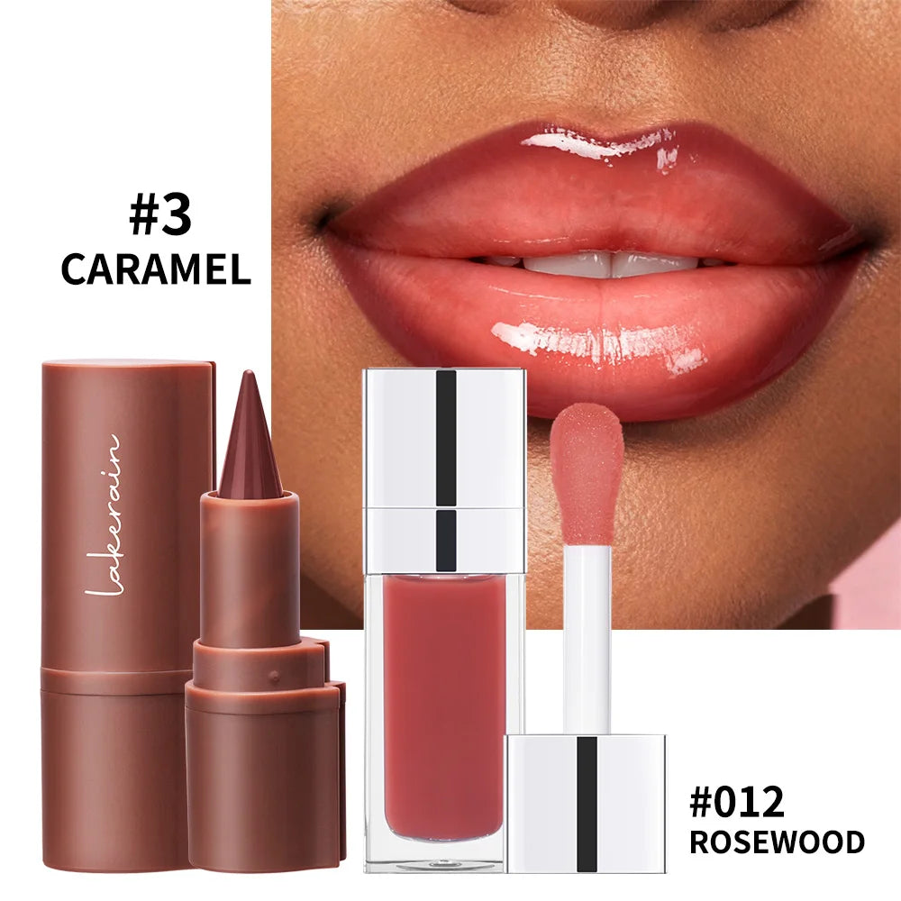 Hydrating Lip Liner and Lip Gloss Makeup Set