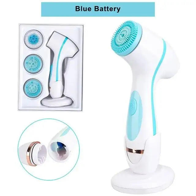 3-in-1 Waterproof Electric Facial Cleansing Brush - 14