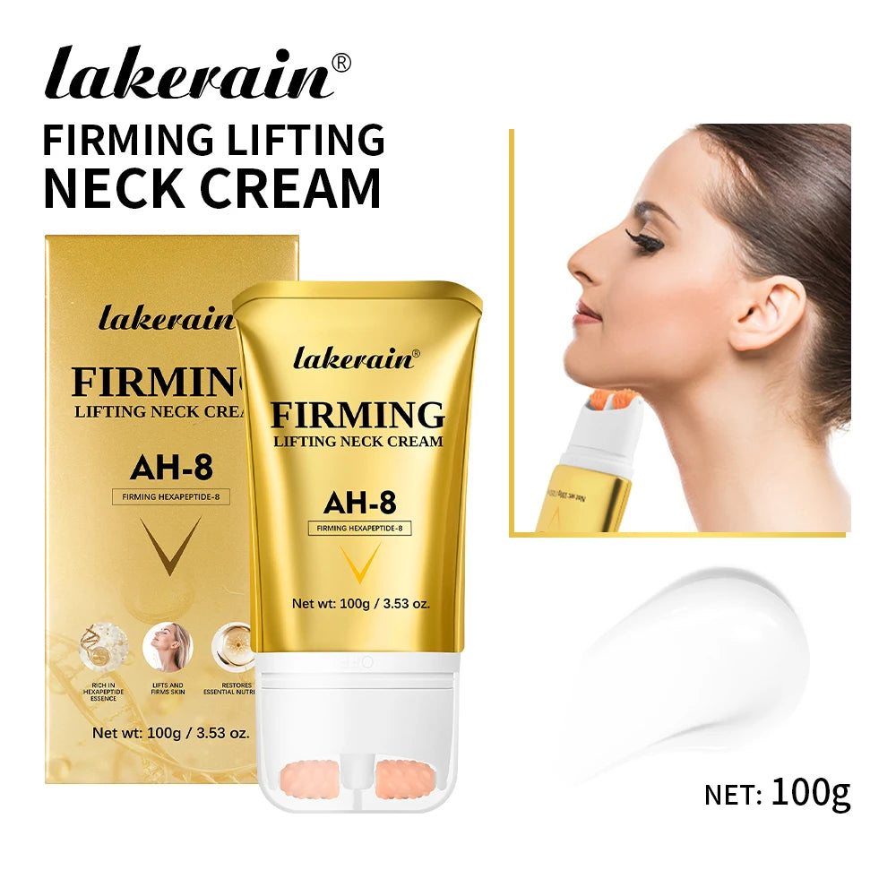 Firming and Lifting Roller Neck Cream for Anti-Wrinkle Care