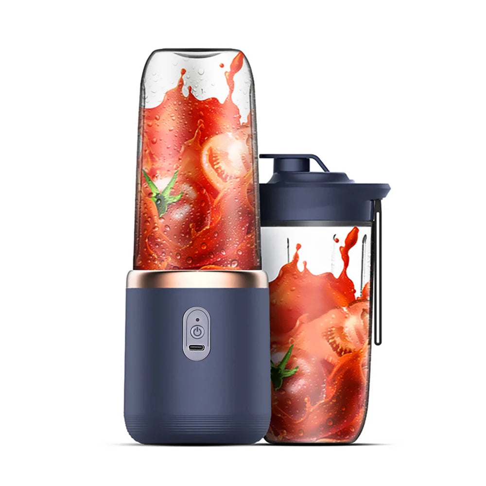 Portable Wireless Electric Fruit Blender and Juicer Cup