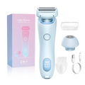 2-in-1 Electric Hair Shaver for Women - Painless Body & Face Trimmer