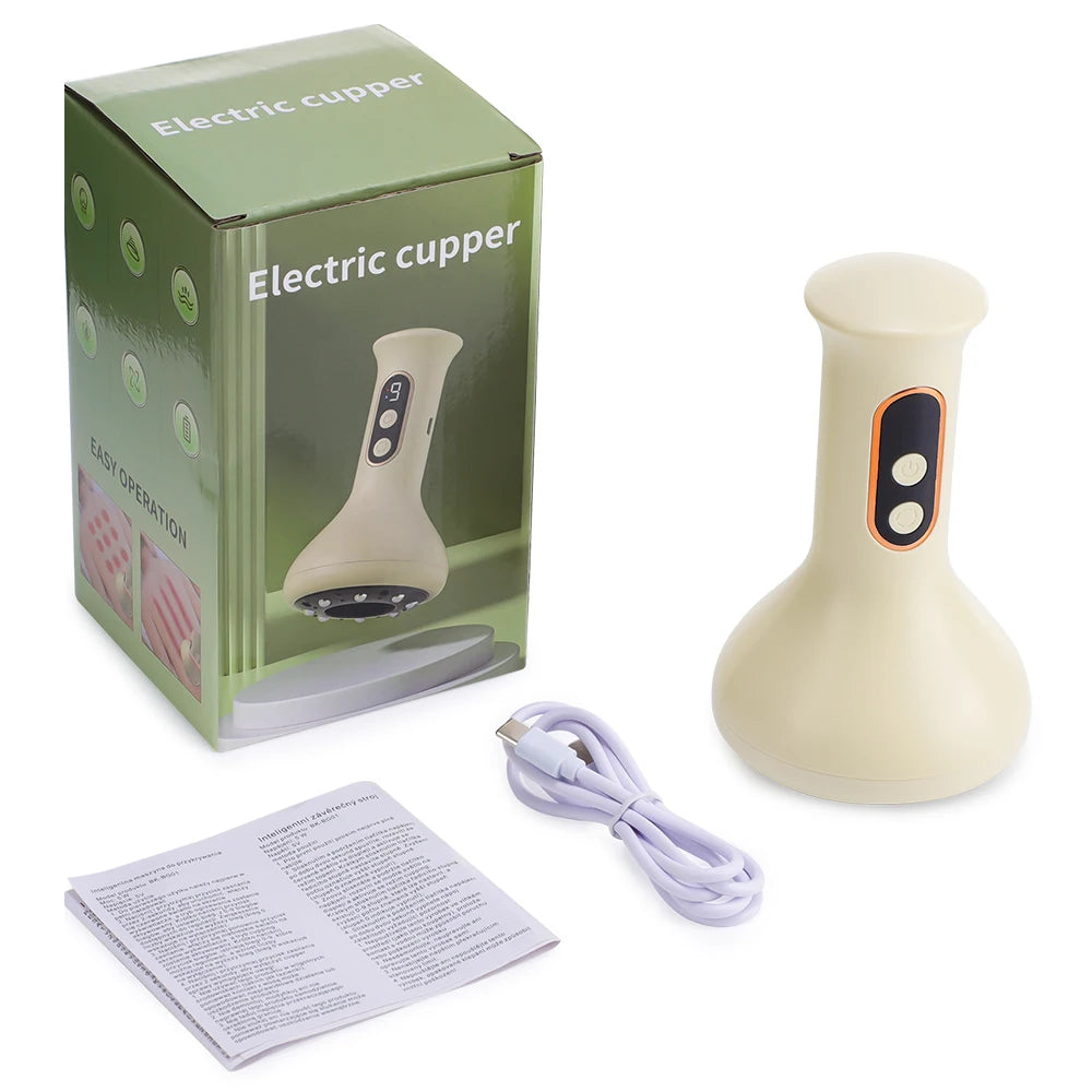 Electric Cordless Body Massager for Hot Compress and Cupping Therapy