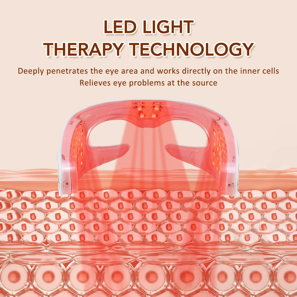 3D Red Light Therapy Eye Massager for Fatigue and Dark Circles