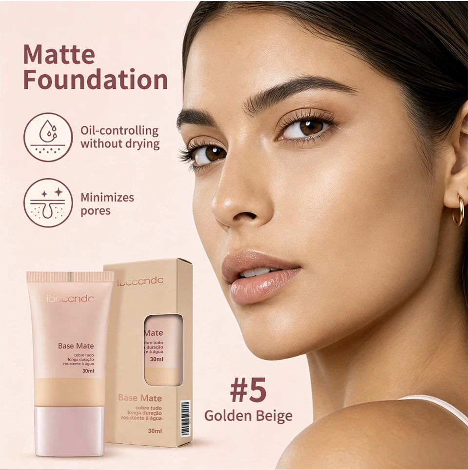 Long-Lasting Waterproof Matte Liquid Foundation - 9
