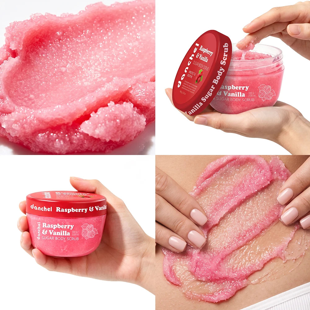 Raspberry and Vanilla Smoothing Sugar Body Scrub