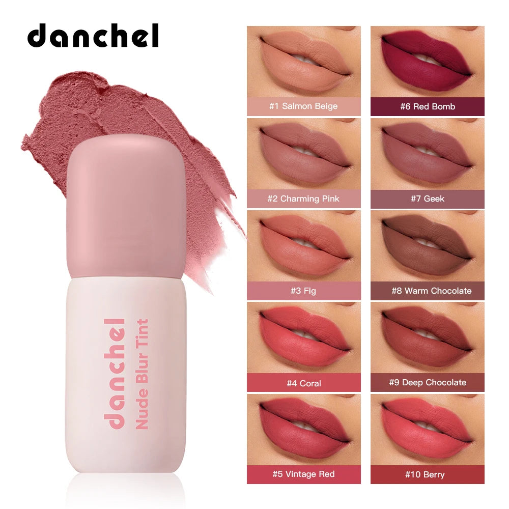2-in-1 Velvet Matte Lip Tint and Cheek Blush - 1