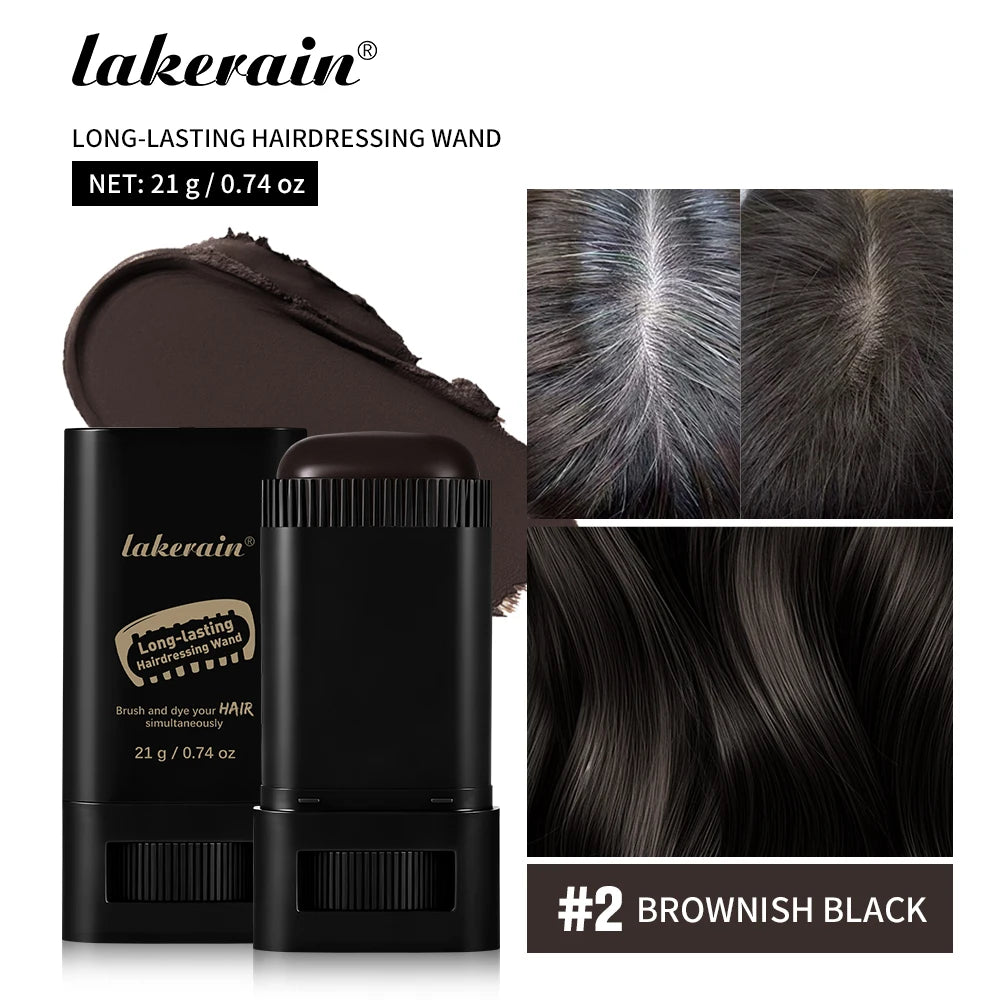 Temporary Hair Gray Root Touch-Up Wand with Comb