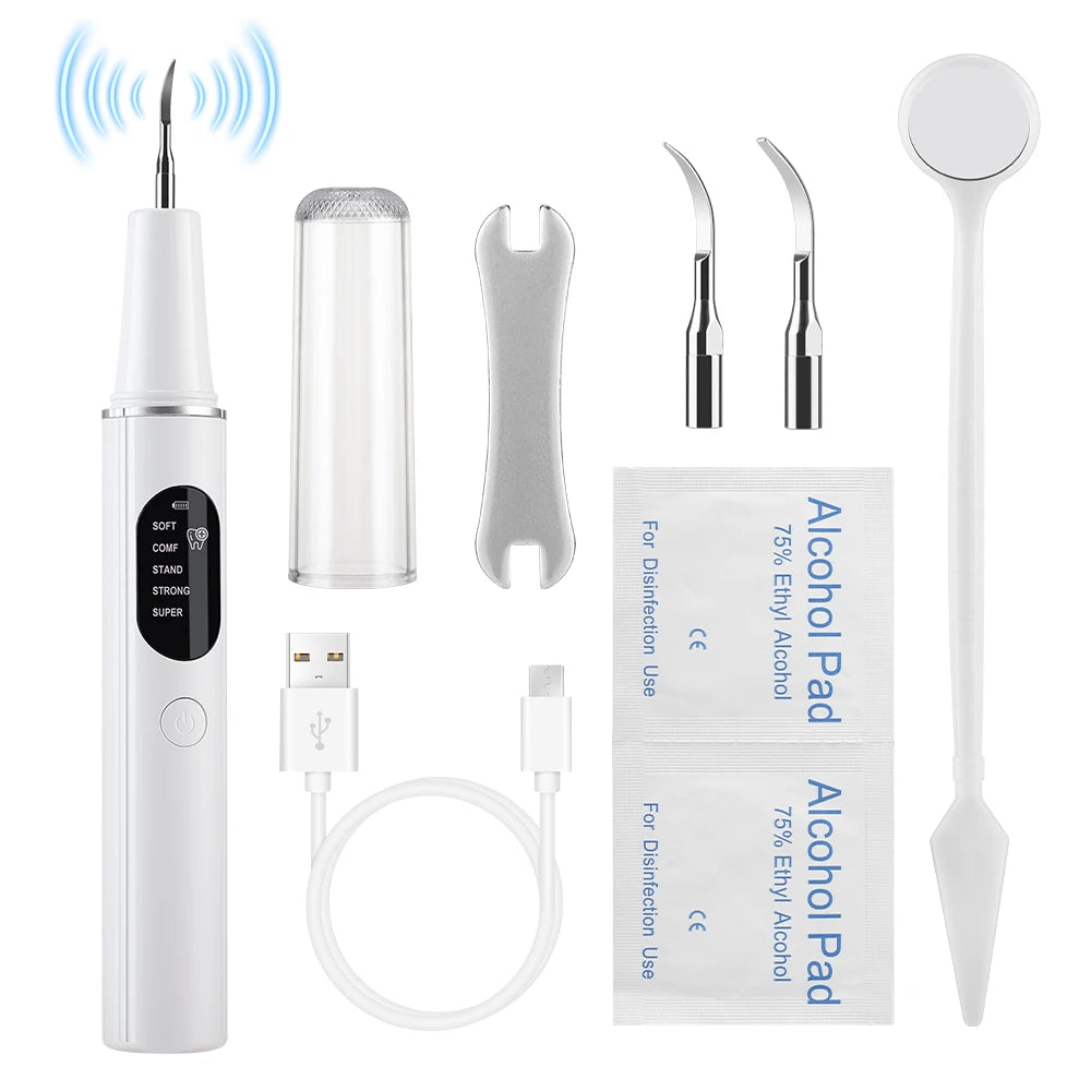 Ultrasonic Dental Scaler and Teeth Tartar Remover Kit