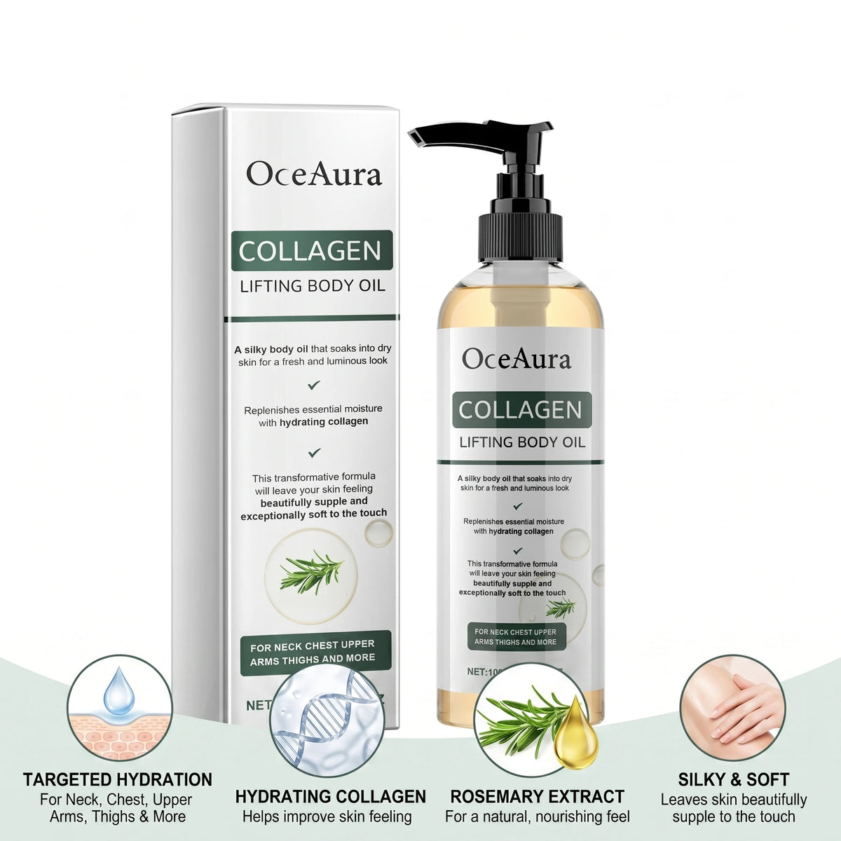 Collagen Body Firming and Hydrating Massage Oil