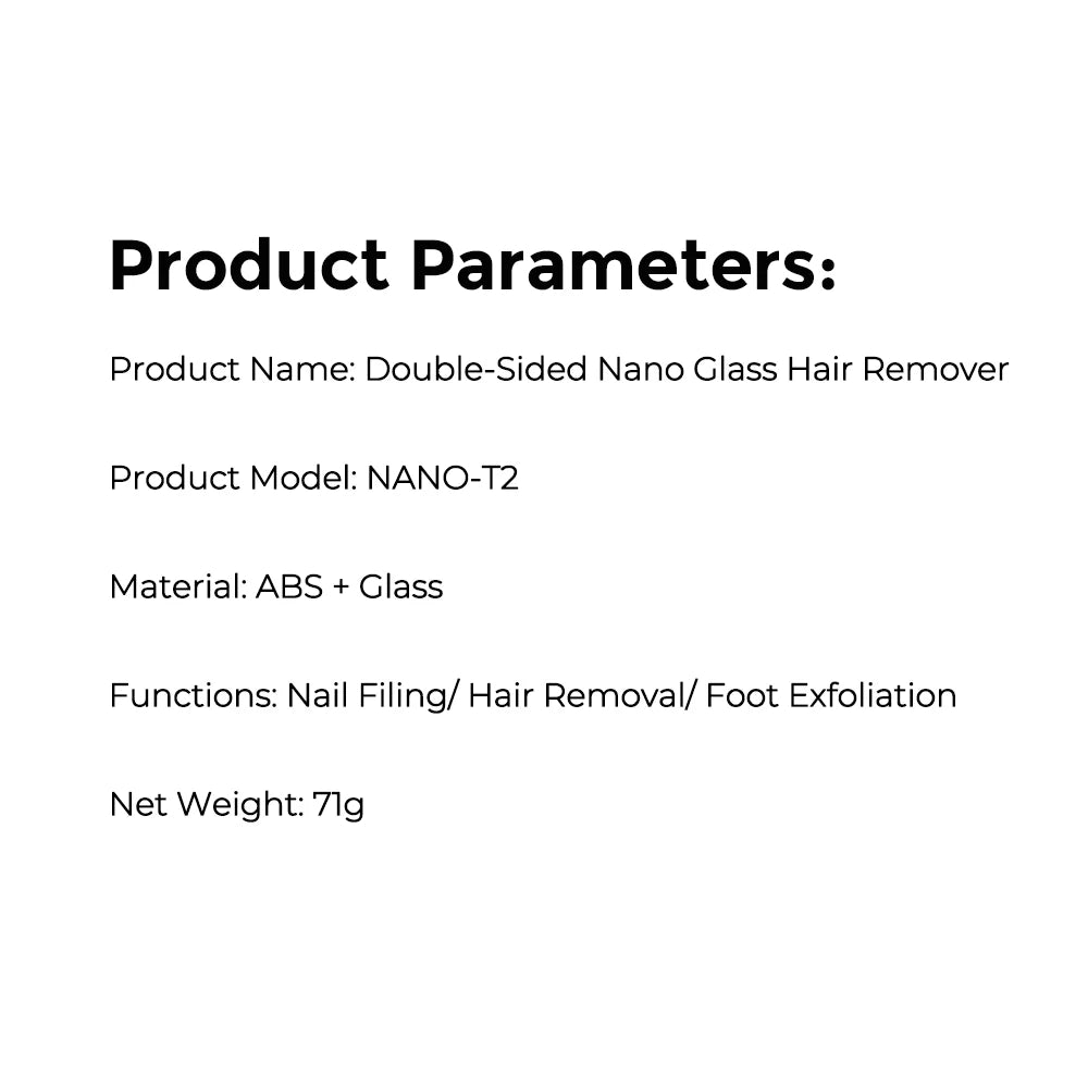 Painless Nano Glass Hair Removal and Exfoliation Tool