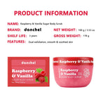 Raspberry Vanilla Sugar Body Scrub for Smooth Exfoliated Skin