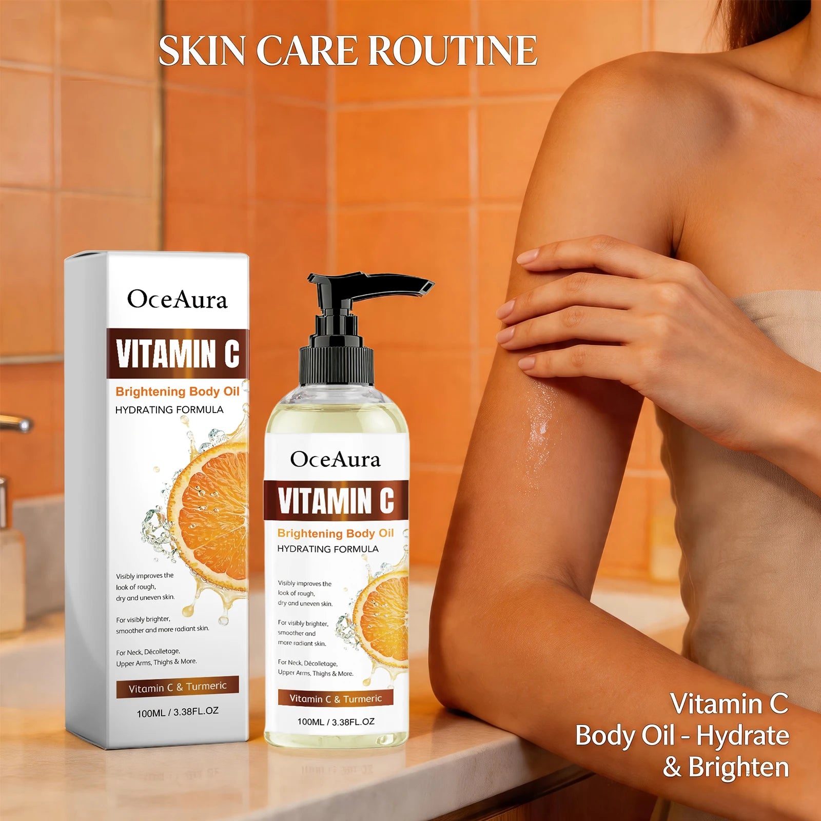 Turmeric Vitamin C Brightening and Hydrating Body Oil - 4