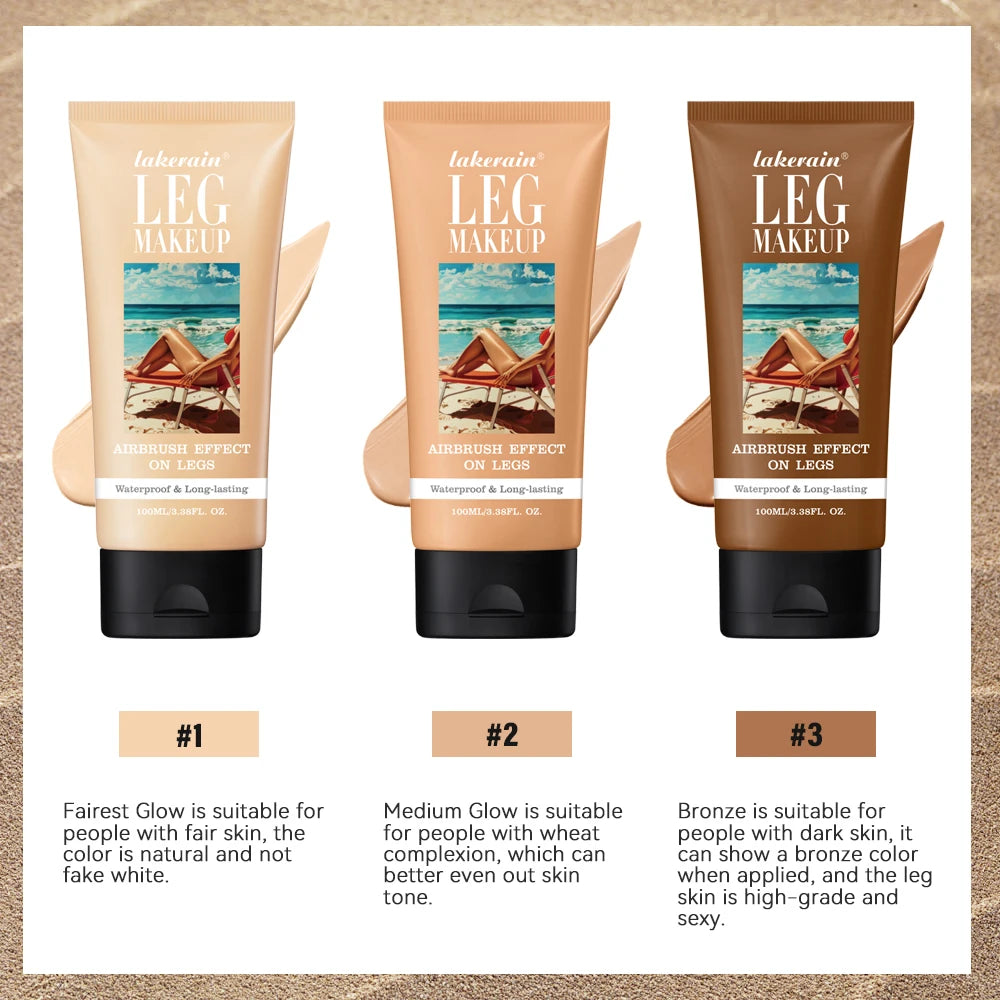 Waterproof Leg Makeup Foundation for Flawless Even Skin Tone