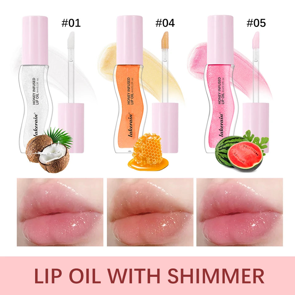 Honey Infused Moisturizing Lip Gloss Oil - 8