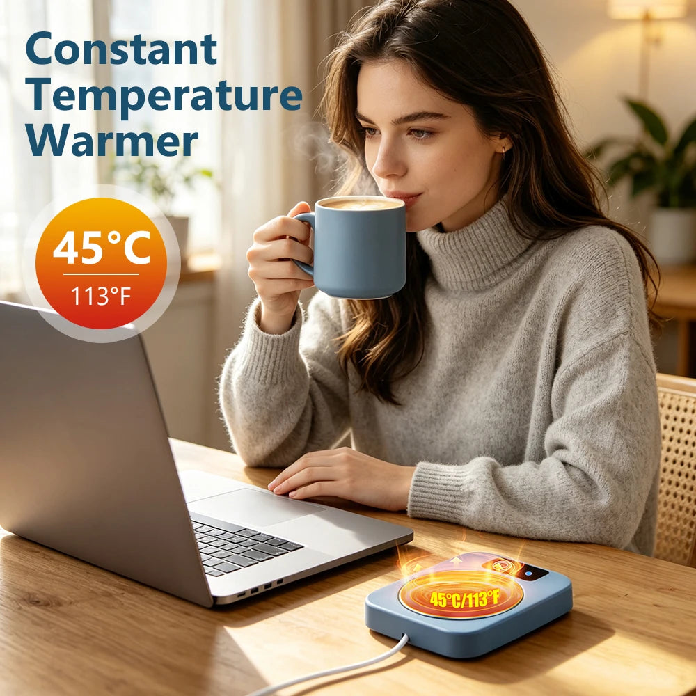Electric Desktop Mug Warmer for Coffee and Tea