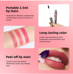 Waterproof Peel-Off Lip Stain Tint