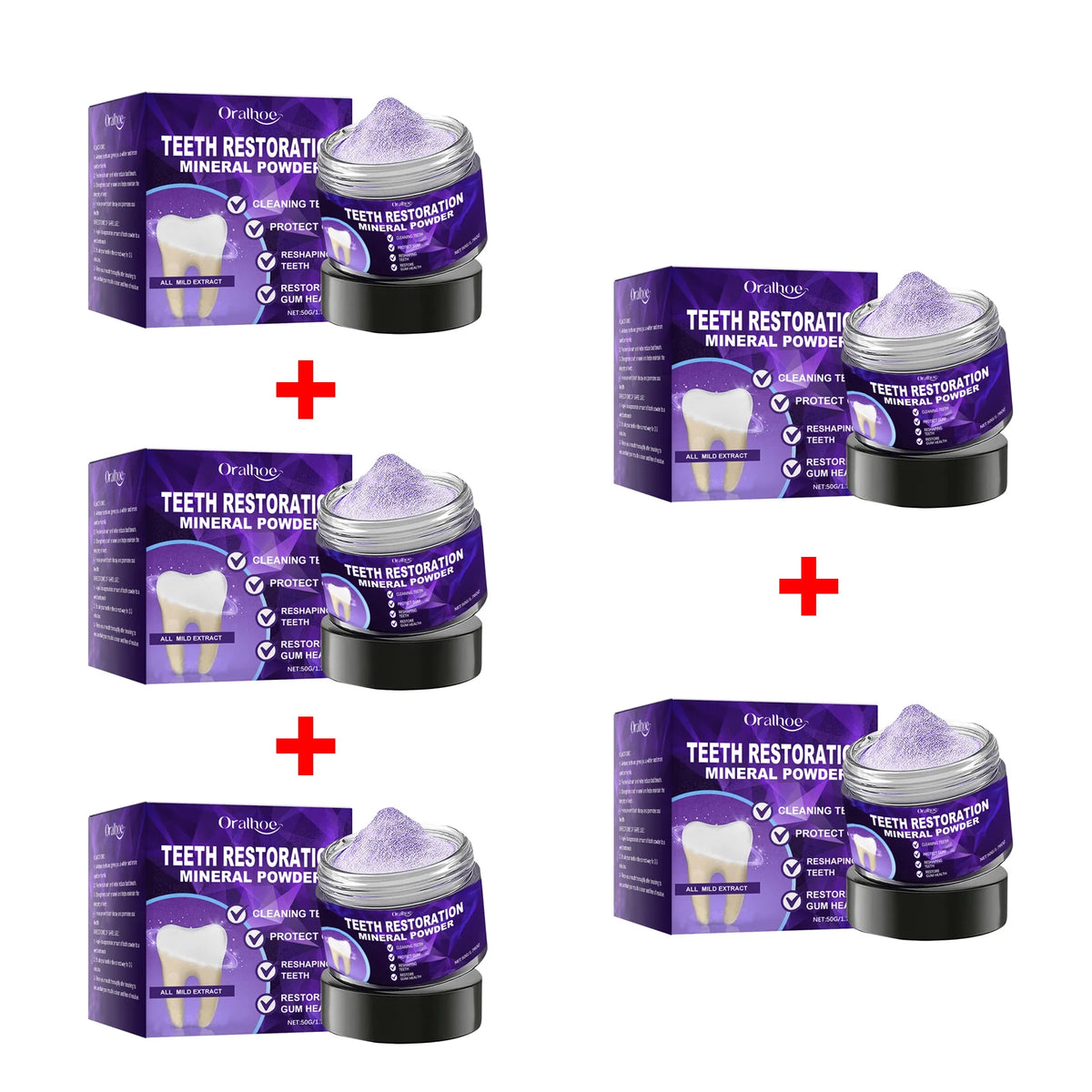 Purple Teeth Whitening and Enamel Restoration Powder