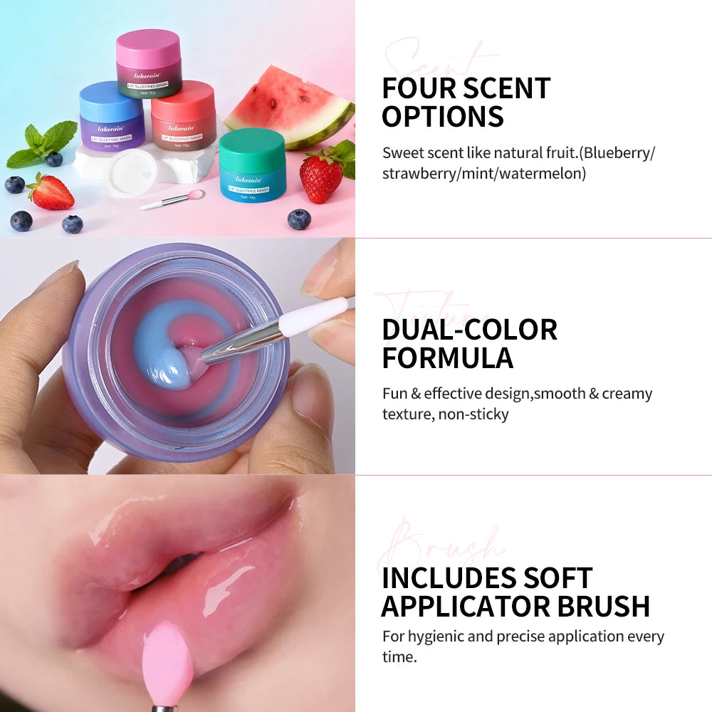 Dual-Color Hydrating Lip Sleeping Mask for Dry Lips - 3
