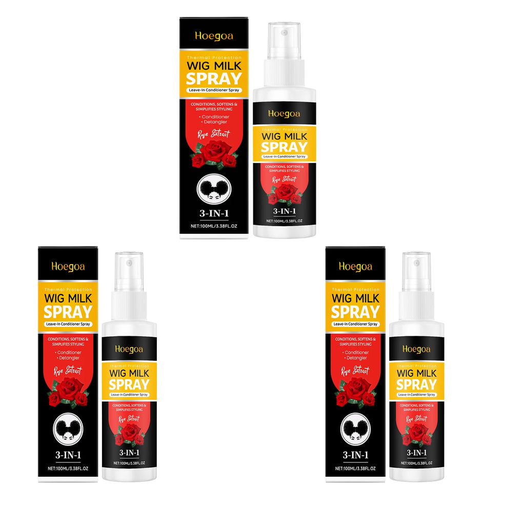 3-in-1 Rose Wig Conditioning and Detangling Spray