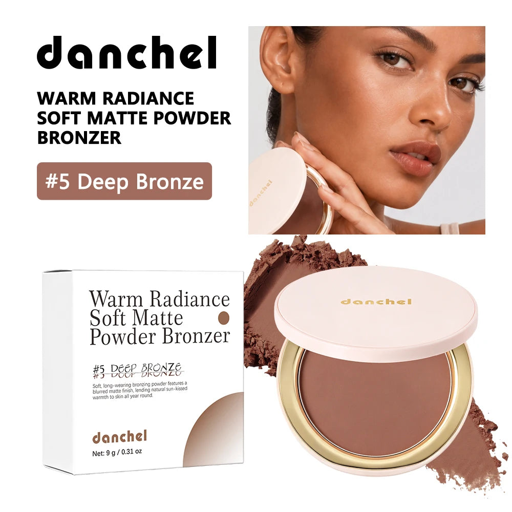 Buildable Matte Pressed Bronzer Powder for Face Contouring