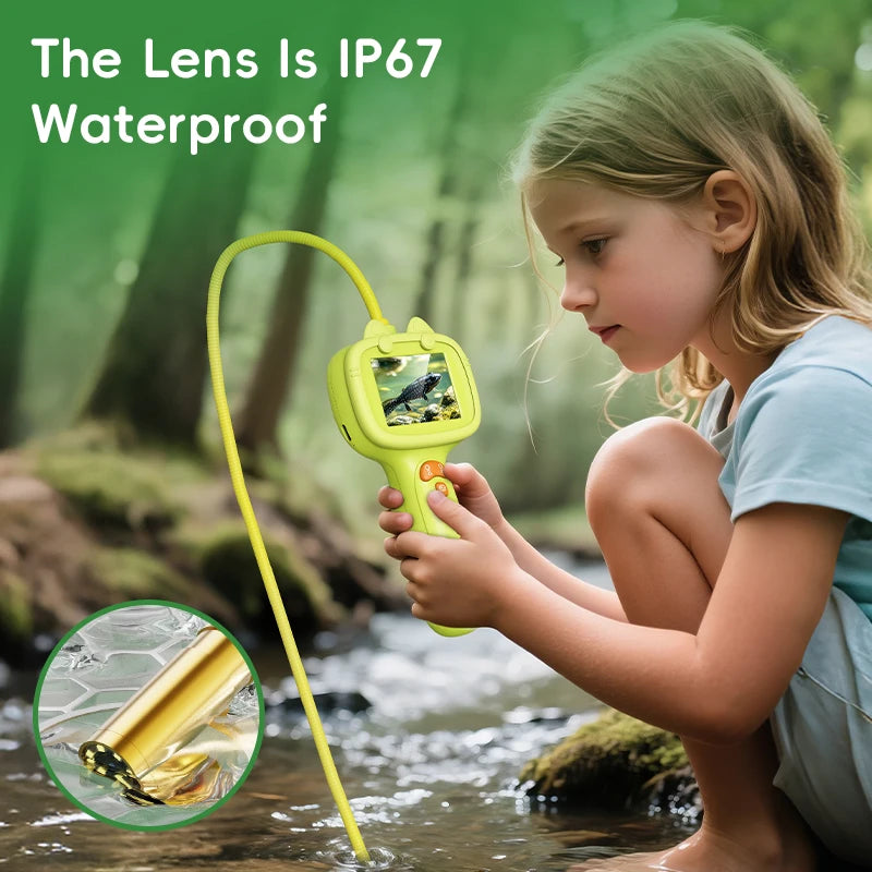 HD Digital Borescope Inspection Camera for Kids Nature Exploration