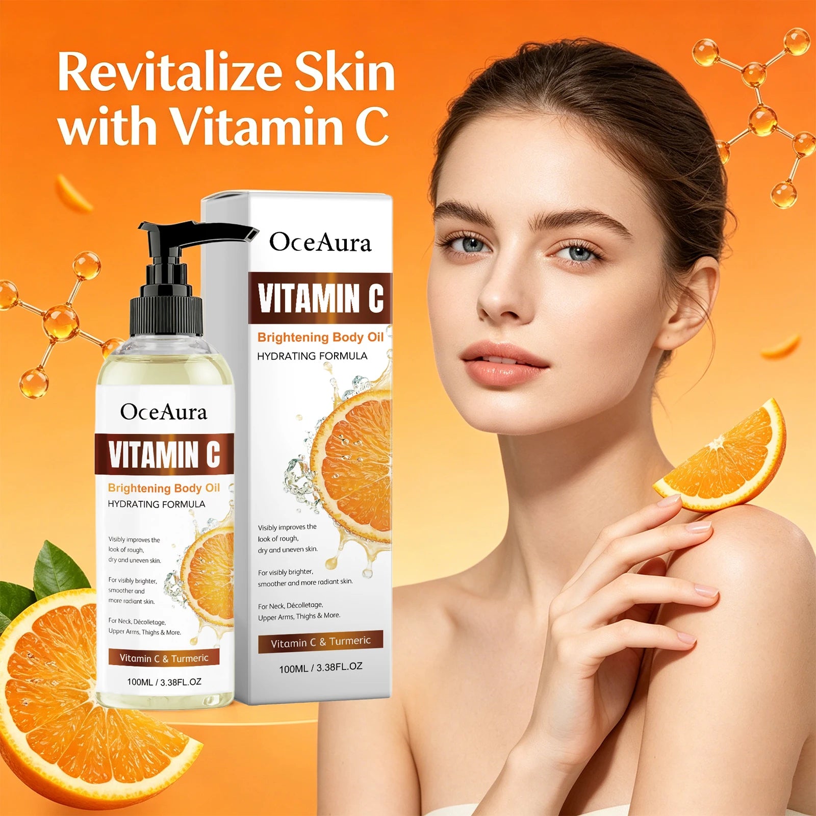 Turmeric Vitamin C Brightening and Hydrating Body Oil - 2