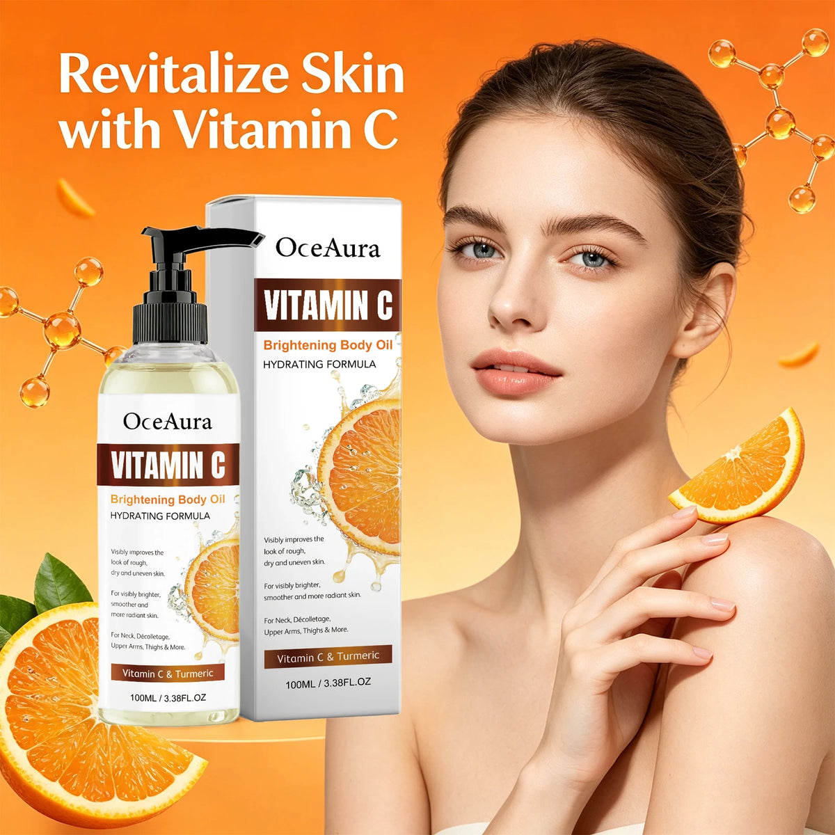 Turmeric Vitamin C Brightening and Hydrating Body Oil