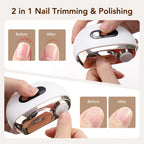Electric Nail Clipper and Trimmer with LED Light