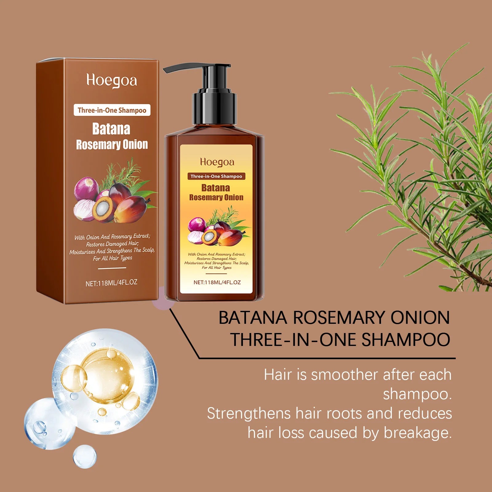 Strengthening Hair Growth Shampoo for Damaged and Frizzy Hair - 9