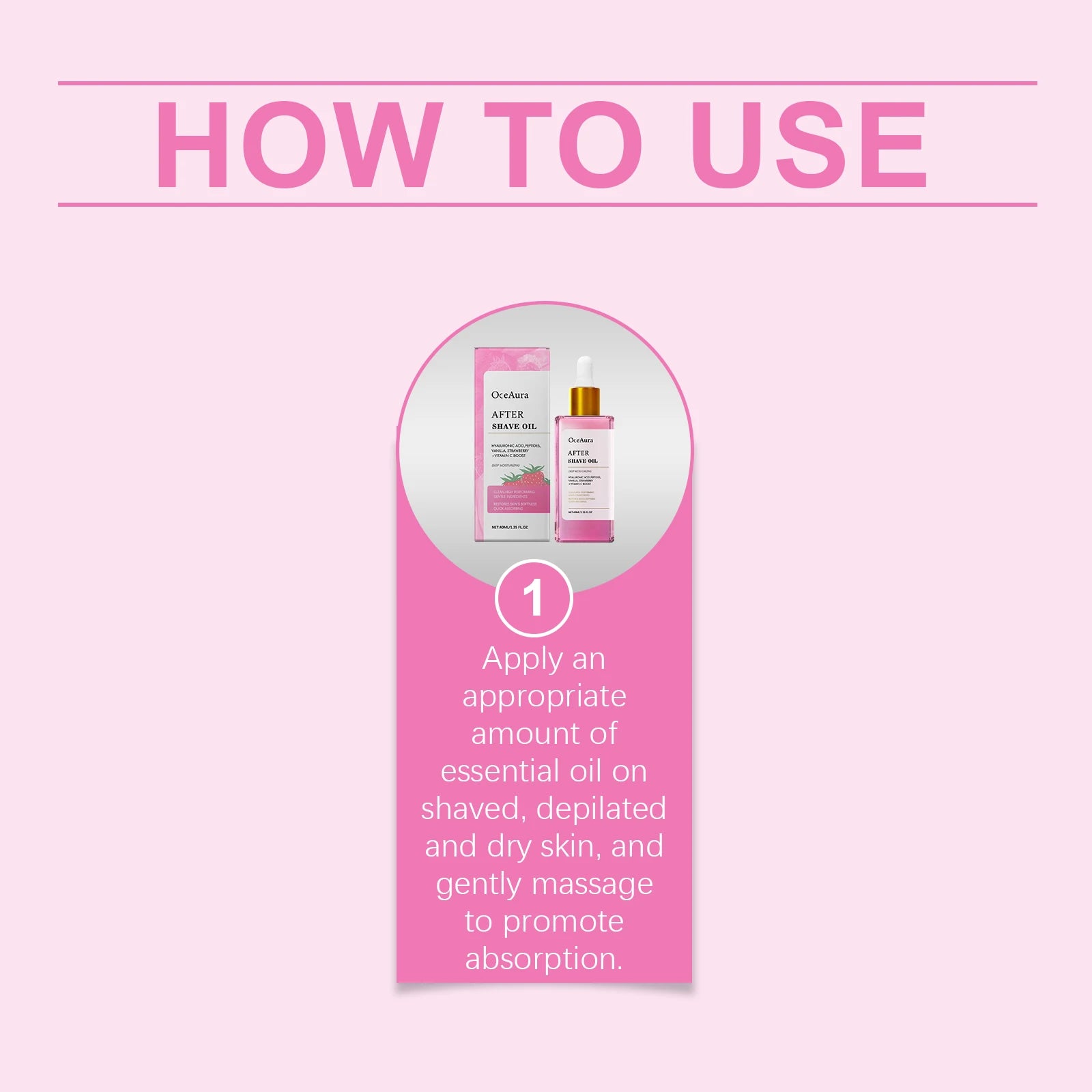 Strawberry Scented Soothing After Shave Oil for Women - 12