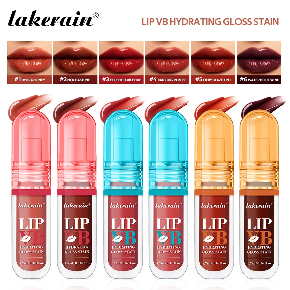Hydrating Lip Stain and Gloss with Vitamin B12 and Coconut Water