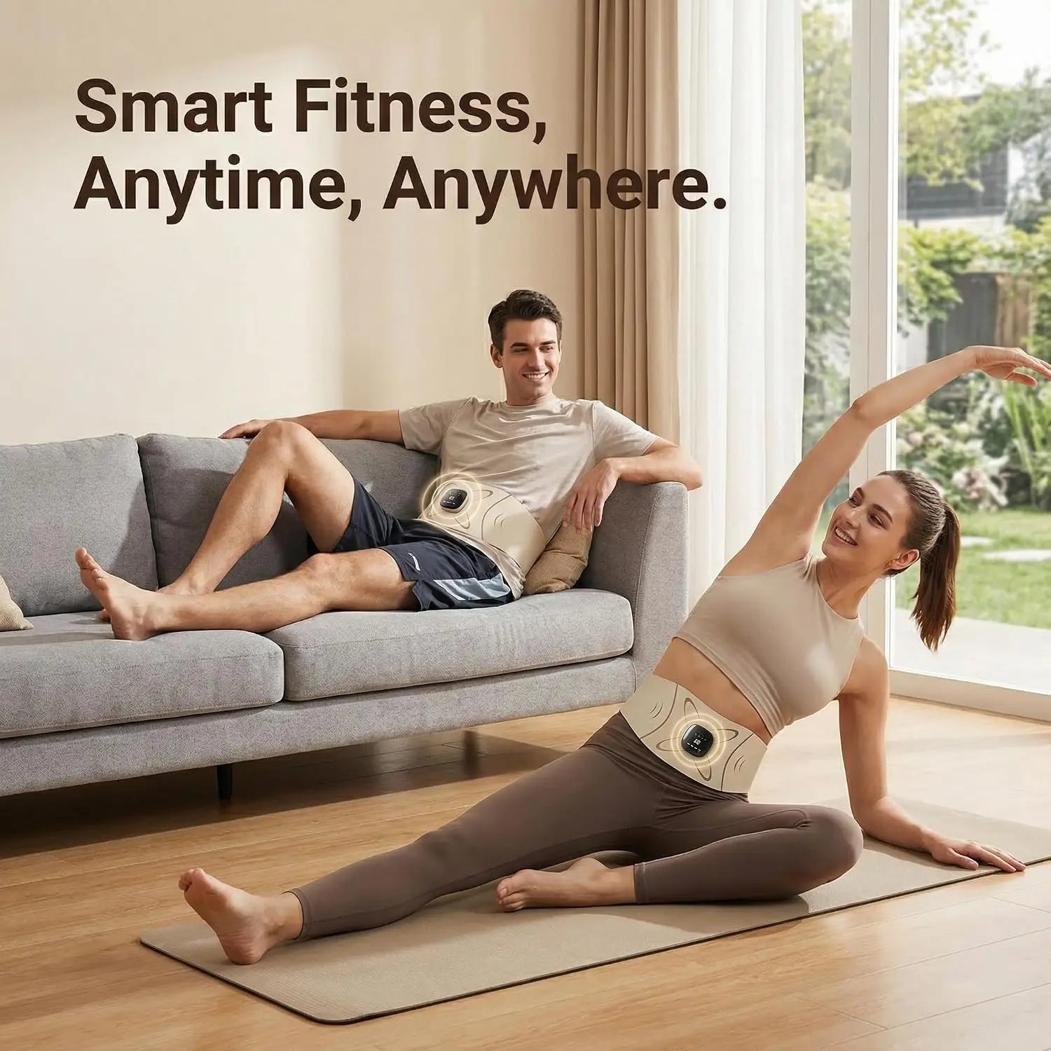 Abdominal Muscle Toner and Waist Pulse Massager Belt - 6
