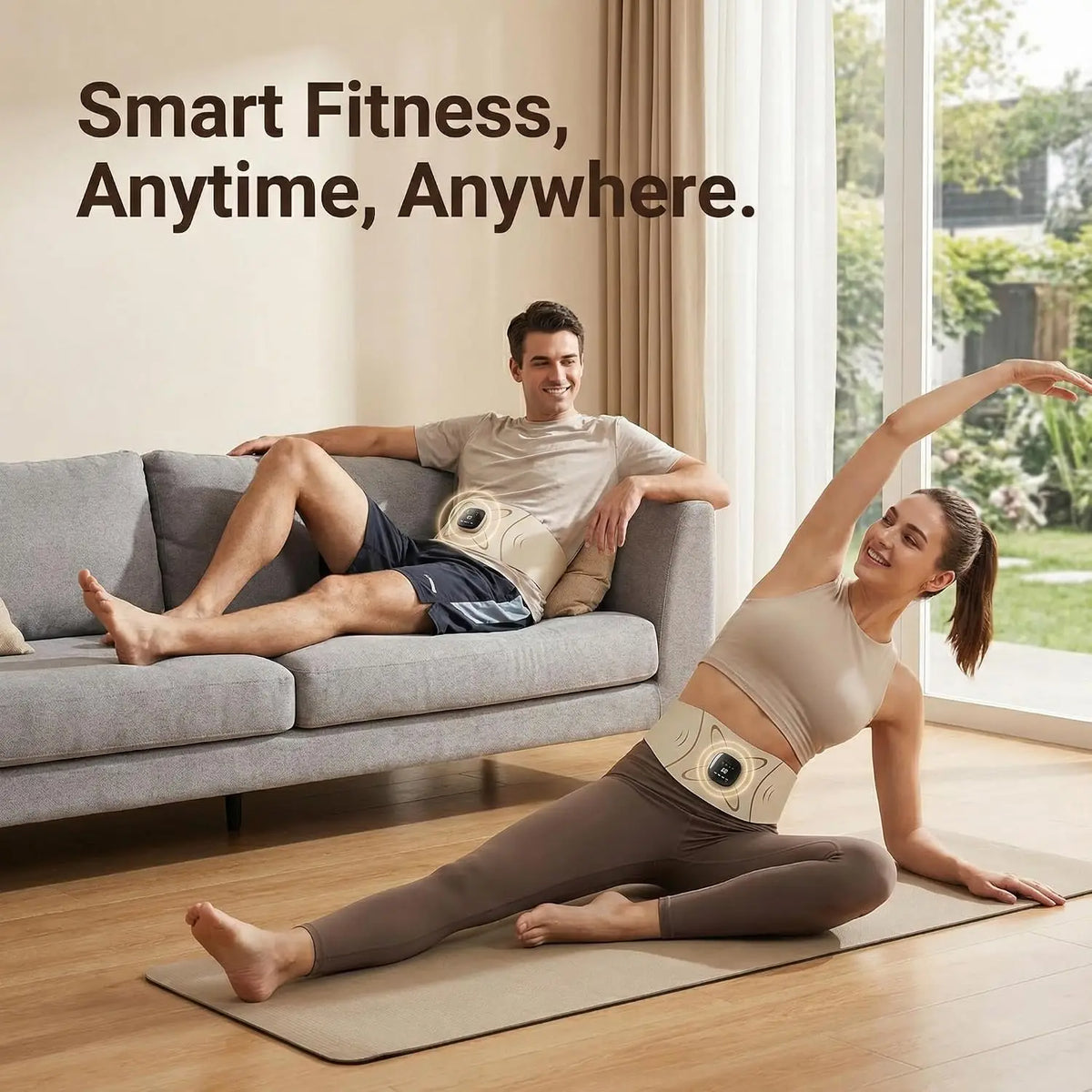 Abdominal Muscle Toner and Waist Pulse Massager Belt