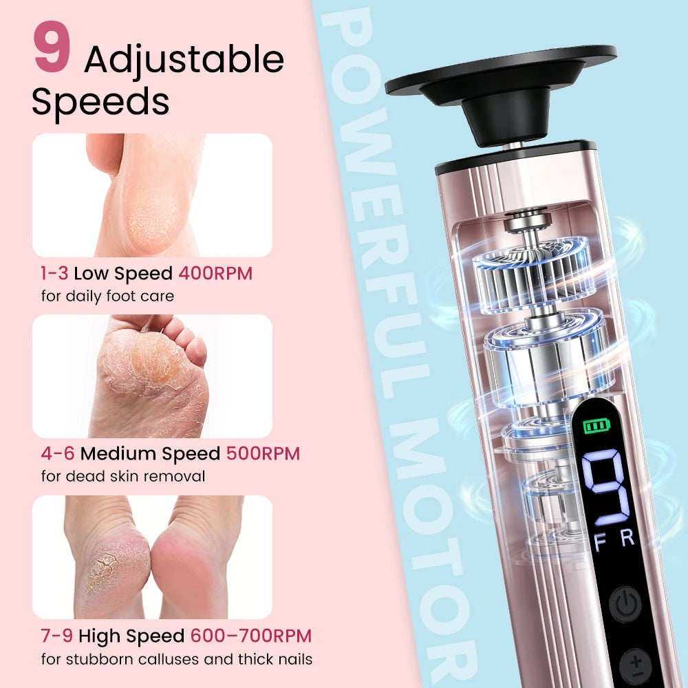 Electric Callus Remover and Manicure Foot File Tool
