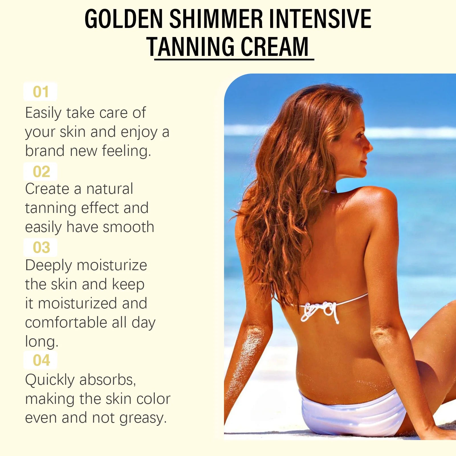 Intensive Tanning Accelerator Cream for Face and Body - 5
