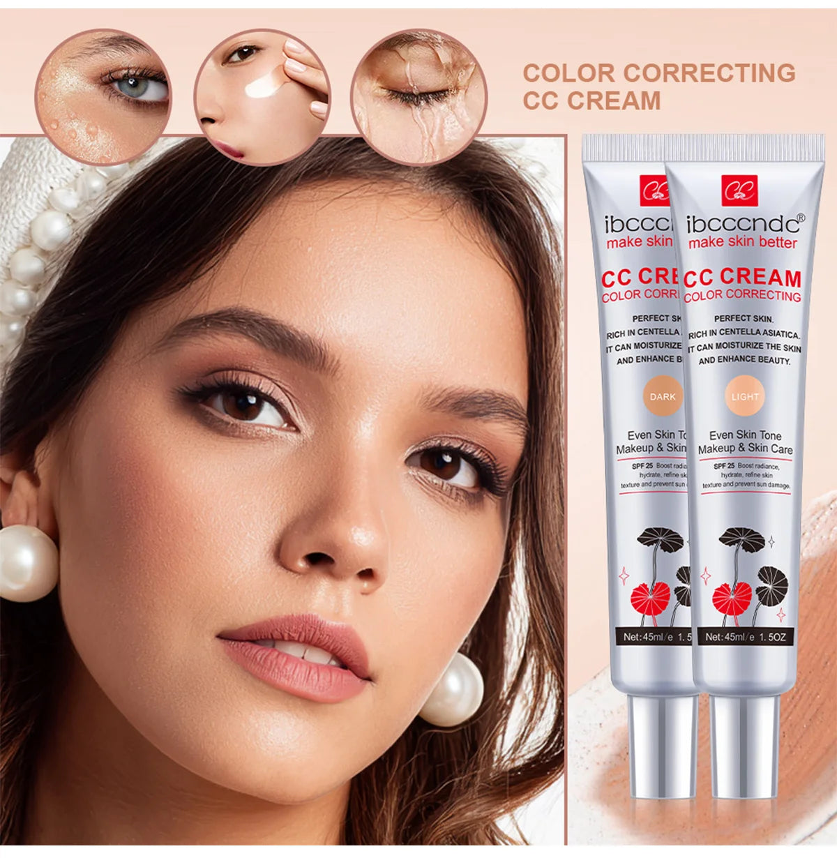 Color Correcting Moisturizing CC Cream Foundation - 10