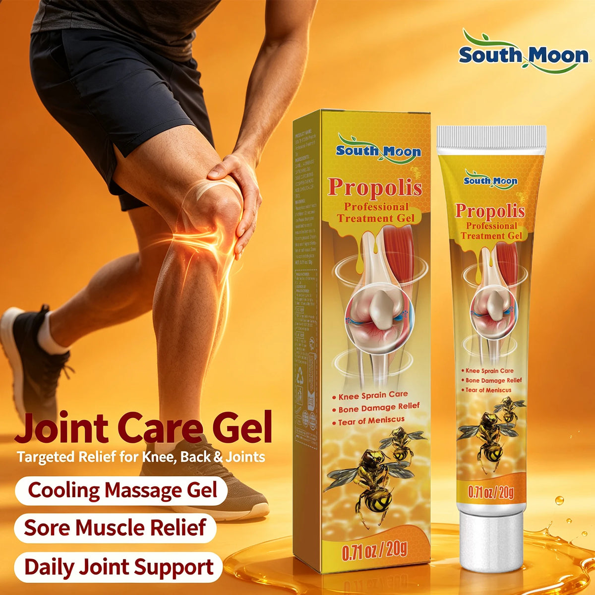Propolis Cooling Joint and Muscle Massage Relief Gel
