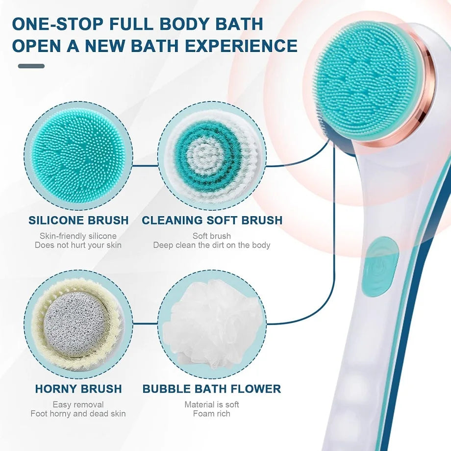 Electric Rotating Bath Brush and Back Scrubber