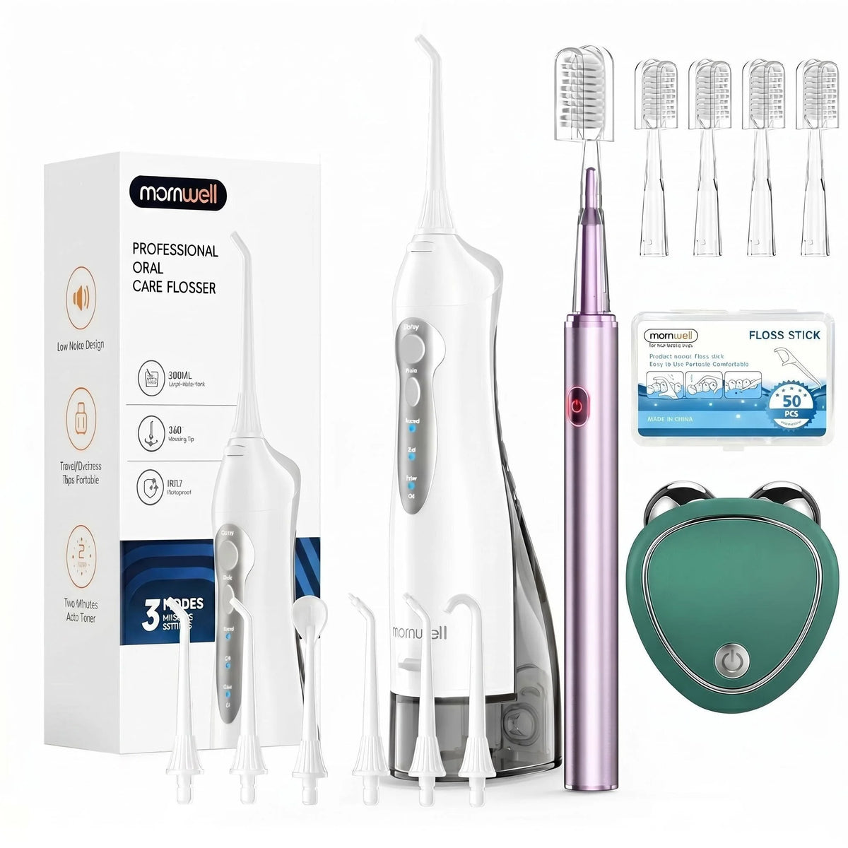 Portable Water Flosser and Electric Toothbrush Dental Care Set