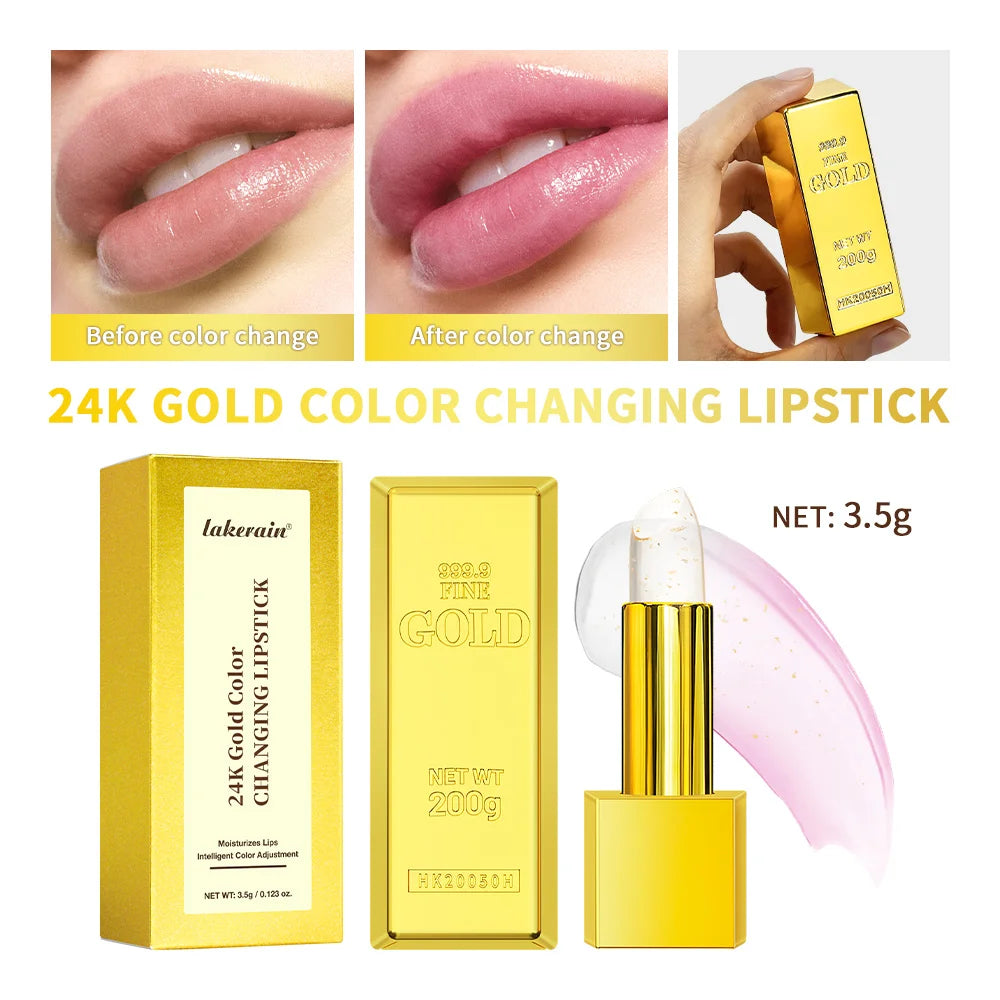 24K Gold Color-Changing Moisturizing Lip Balm