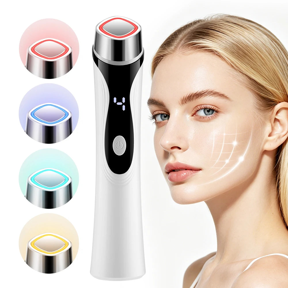 4-in-1 LED Facial Massager and Skin Lifting Beauty Device