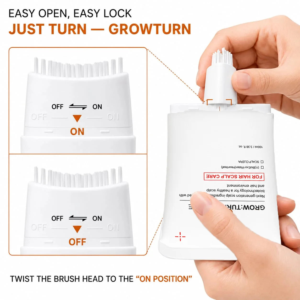 Scalp Nourishing Hair Growth Serum with Integrated Massager - 6