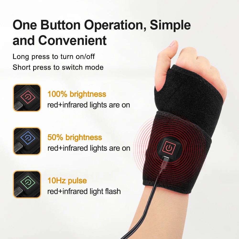 Infrared Red Light Therapy Wrist Brace for Pain Relief - 7