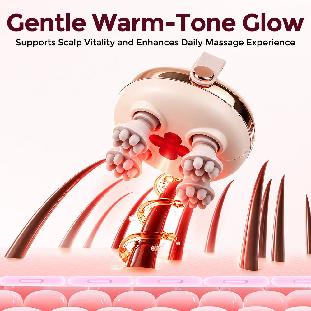 Rechargeable Electric Scalp and Body Massage Tool