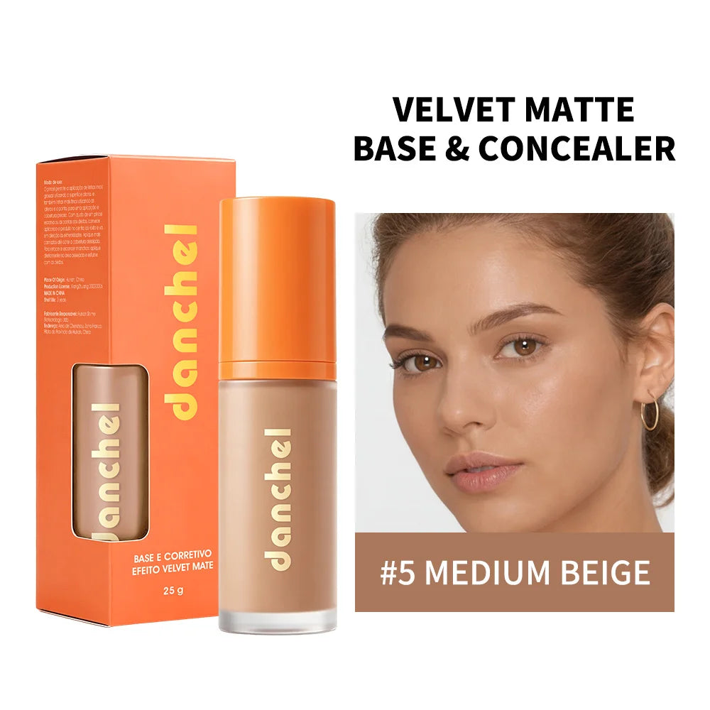 2-in-1 Velvet Matte Liquid Foundation and Concealer - 20