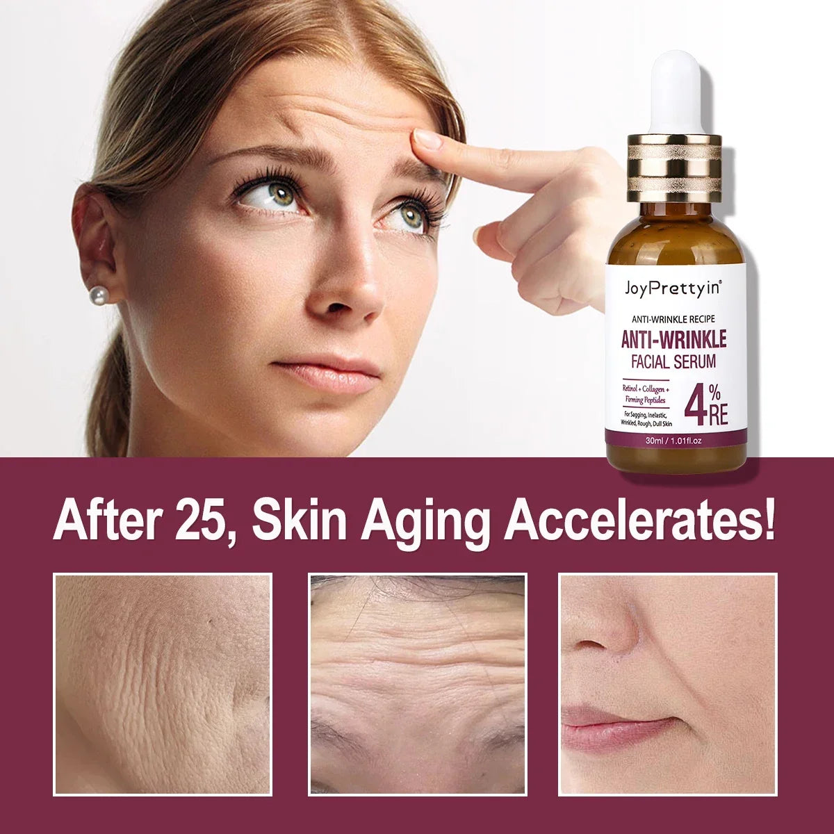 Anti-Wrinkle Retinol Facial Serum for Smooth & Firm Skin