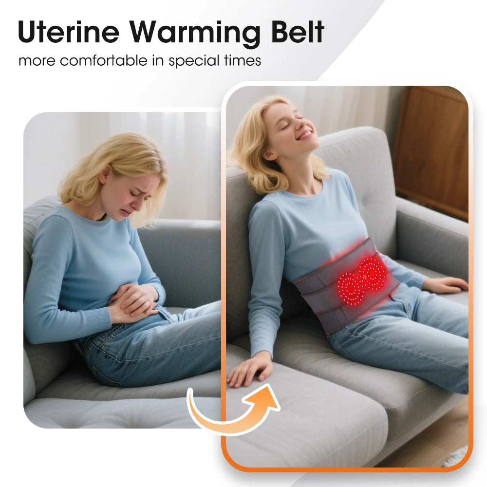 Heated Cordless Vibration Waist Massager Belt